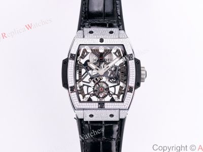 Hublot Masterpiece Hub9006 Manual Movement White Gold Case with Diamond Men Watch